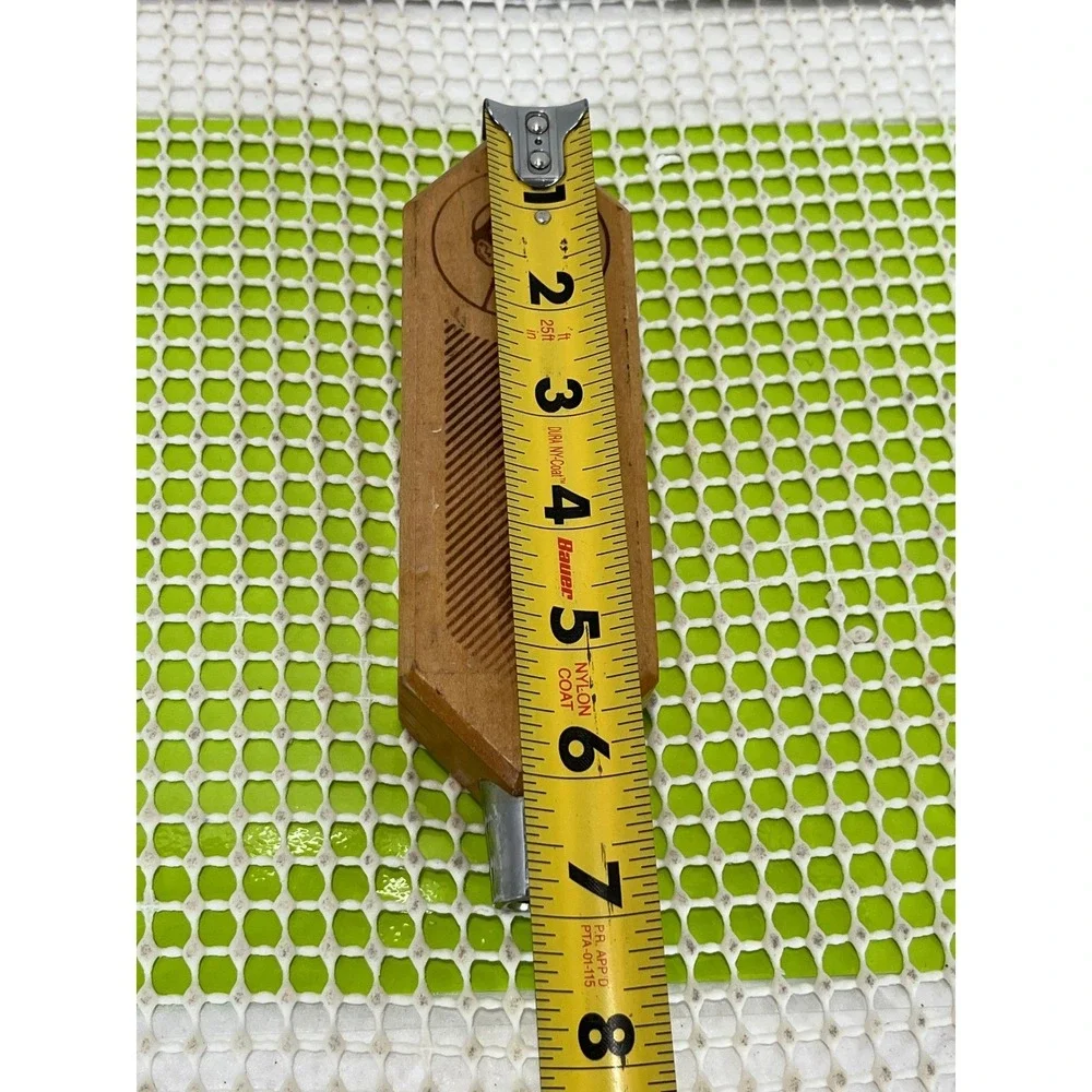 Laughing Monk Brewing Wooden Beer Tap Handle Hexagonal Natural Wood Home Bar